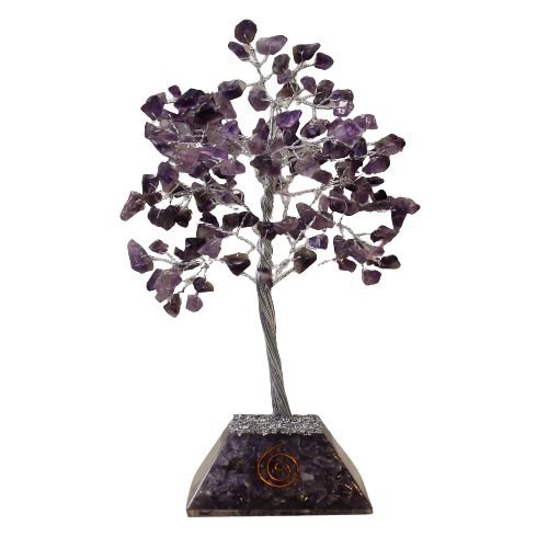 Amethyst Gemstone Tree - 160 Stone - Organite Base