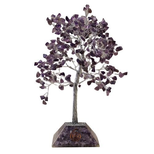 Amethyst Gemstone Tree - 320 Stone - Organite Base