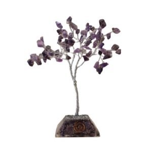 Amethyst Gemstone Tree - 80 Stone - Organite Base